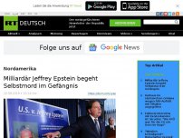 Bild zum Artikel: Milliardär Jeffrey Epstein begeht Selbstmord im Gefängnis