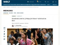 Bild zum Artikel: Demokratie steht bei „Fridays for Future“ nicht hoch im Kurs