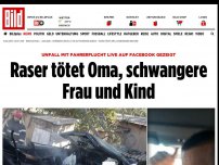 Bild zum Artikel: Unfall auf Facebook übertragen - Raser tötet Oma, schwangere Frau und Kind