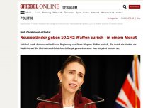 Bild zum Artikel: Nach Christchurch-Attentat: Neuseeländer geben 10.242 Waffen zurück - in einem Monat