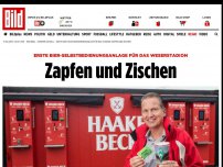 Bild zum Artikel: Erste Bier-SB-Anlage - Zapfen und Zischen