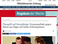 Bild zum Artikel: Übergriff auf Neunjährige: Prozessauftakt gegen Mann aus Niger mit hoher Polizeipräsenz