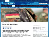 Bild zum Artikel: Einigung mit der Bahn - Freie Fahrt für Soldaten