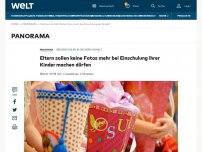 Bild zum Artikel: Eltern sollen keine Fotos mehr bei Einschulung ihrer Kinder machen dürfen