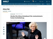 Bild zum Artikel: Strafen fürs Klima-Schwänzen? Die Justizministerin fordert Zurückhaltung