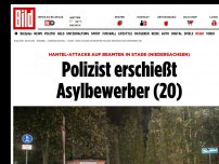 Bild zum Artikel: Hantel-Attacke auf Beamten in Stade - Polizist schießt Asylbewerber nieder – tot