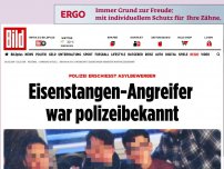 Bild zum Artikel: Polizei erschießt Asylbewerber - Eisenstangen-Angreifer war polizeibekannt