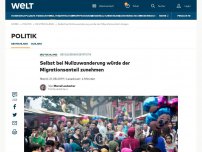 Bild zum Artikel: Selbst bei Nullzuwanderung würde der Migrationsanteil zunehmen