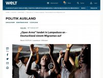 Bild zum Artikel: „Open Arms“ landet in Lampedusa an - Deutschland nimmt Migranten auf