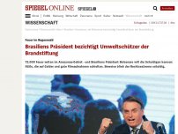 Bild zum Artikel: Feuer im Regenwald: Brasiliens Präsident bezichtigt Umweltschützer der Brandstiftung