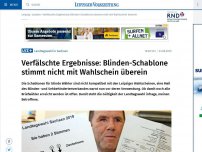 Bild zum Artikel: Verfälschte Ergebnisse: Blinden-Schablone stimmt nicht mit Wahlschein überein