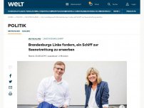 Bild zum Artikel: Brandenburgs Linke fordern ein Schiff zur Seenotrettung zu erwerben