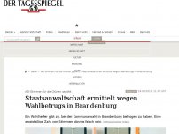 Bild zum Artikel: Staatsanwaltschaft ermittelt wegen Wahlbetrugs in Brandenburg