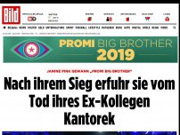 Bild zum Artikel: „Promi Big Brother“ - Nach ihrem Sieg erfuhr sie vom Tod ihres Ex-Kollegen Kantorek