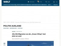 Bild zum Artikel: Alle 356 Flüchtlinge von der „Ocean Viking“ sind jetzt an Land