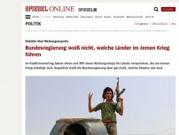 Bild zum Artikel: Debatte über Rüstungsexporte: Bundesregierung weiß nicht, welche Länder im Jemen Krieg führen