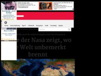 Bild zum Artikel: Karte der Nasa zeigt, wo die Welt unbemerkt brennt