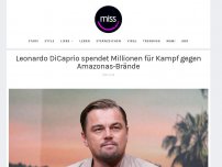 Bild zum Artikel: Leonardo DiCaprio spendet Millionen für Kampf gegen Brände im Amazonas