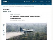 Bild zum Artikel: Militärflugzeuge bekämpfen jetzt Waldbrände in Brasilien