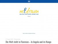 Bild zum Artikel: Die Welt steht in Flammen – In Angola und im Kongo brennt mehr kostbarer Regenwald, für den Profit, als im Amazonas – The world is going up in flames!