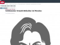 Bild zum Artikel: Person der Woche: Evo Morales: Schlimmster Urwald-Abfackler ist ein Sozialist