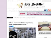 Bild zum Artikel: Während Astronauten auf Weltraumspaziergang waren: Einbrecher räumen ISS leer