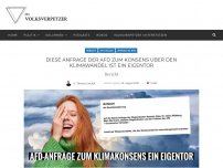 Bild zum Artikel: Diese Anfrage der AfD zum Konsens über den Klimawandel ist ein Eigentor