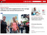 Bild zum Artikel: Aktivistin in New York - Hype in USA nicht angekommen: Nur wenige schließen sich Gretas Klimastreik an