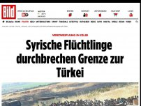 Bild zum Artikel: Dramatische Szenen - Syrien-Flüchtlinge durchbrechen Grenze zur Türkei