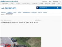 Bild zum Artikel: Schwerer Unfall auf der A9: Vier tote Biker