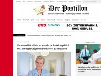 Bild zum Artikel: Sächsin wählt völkisch-rassistische Partei angeblich nur, um Regierung einen Denkzettel zu verpassen