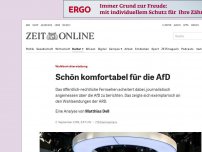 Bild zum Artikel: Wahlberichterstattung: Schön komfortabel für die AfD