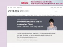 Bild zum Artikel: Landtagswahlen: Der Faschismus hat keinen moderaten Flügel