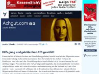 Bild zum Artikel: Hilfe, jung und gebildet hat AfD gewählt!