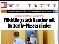 Bild zum Artikel: Streit vor Restaurant - Flüchtling stach Raucher mit Messer nieder