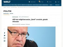 Bild zum Artikel: AfD hat möglicherweise „Zenit“ erreicht, glaubt Altmaier