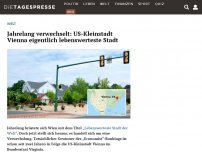 Bild zum Artikel: Jahrelang verwechselt: US-Kleinstadt Vienna eigentlich lebenswerteste Stadt