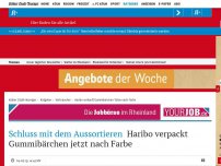 Bild zum Artikel: Schluss mit dem Aussortieren: Haribo verpackt Gummibärchen jetzt nach Farbe