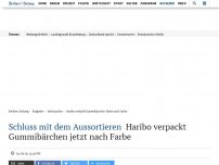 Bild zum Artikel: Schluss mit dem Aussortieren: Haribo verpackt Gummibärchen jetzt nach Farbe