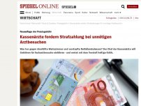 Bild zum Artikel: Neuauflage der Praxisgebühr: Kassenärzte fordern Strafzahlung bei unnötigen Arztbesuchen