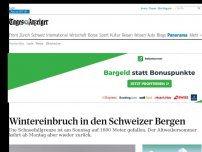 Bild zum Artikel: Wintereinbruch in den Bergen