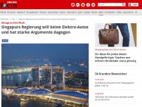 Bild zum Artikel: Absage an Elon Musk - Singapurs Regierung will keine Elektro-Autos und hat starke Argumente dagegen