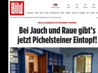 Bild zum Artikel: Besuch im Gourmet-Tempel - Bei Jauch und Raue gibt’s jetzt Pichelsteiner Eintopf!