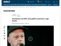 Bild zum Artikel: Faschismus und AfD? „Das gehört zusammen“, sagt Smudo