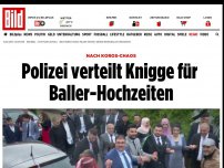 Bild zum Artikel: Nach Korso-Chaos - Polizei verteilt 1. Knigge gegen Baller-Hochzeiten
