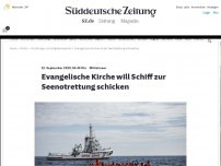 Bild zum Artikel: Mittelmeer: Evangelische Kirche will Schiff zur Seenotrettung schicken