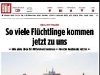 Bild zum Artikel: Deal mit Italien - So viele Flüchtlinge kommen jetzt zu uns