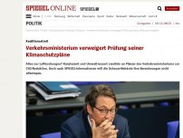 Bild zum Artikel: Koalitionsstreit: Verkehrsministerium verweigert Prüfung seiner Klimaschutzpläne