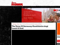 Bild zum Artikel: The Voice Of Germany-Kandidatin singt Lamb Of God