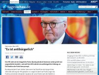 Bild zum Artikel: Steinmeier über AfD: 'Es ist antibürgerlich'